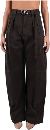 Sportmax Pantalones anchos - Trousers - Mujer - Marr&oacute;n - 2XS