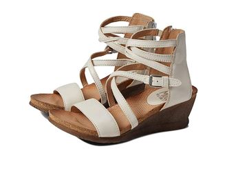 Miz Mooz Shay Womens Wedge Shoes Linen Nappa : EU 41 (US Womens 9.5-10) B - Medium, Leather