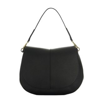 Gianni Chiarini Shoulder Bags, female, Black, ONE SIZE, Black Leather Shoulder Bag