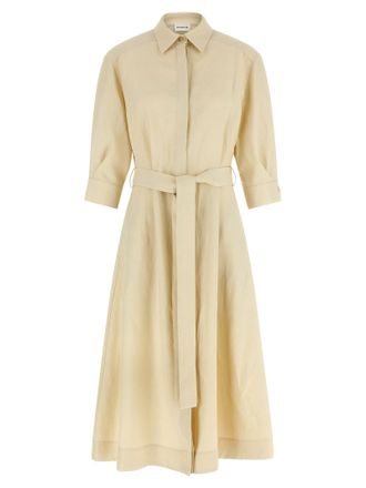 P.A.R.O.S.H. Beige Viscose Long Womens Dress
