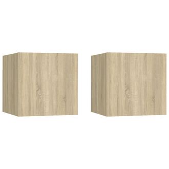 vidaXL Comodini 2 Pz Rovere Sonoma 30,5x30x30 Cm In Truciolato - Vidaxl