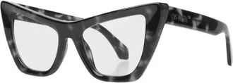 Off-white Ladies Black Cat Eye Eyeglass Frames OERJ011STYLE11 6000