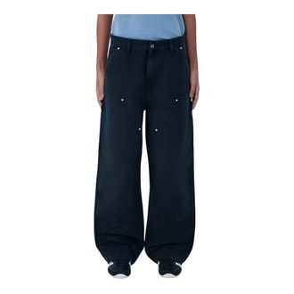 Carhartt Work in Progress Carhartt Wip, Wide Jeans, female, Black, Size: XS Brandon Double Knee Pants
