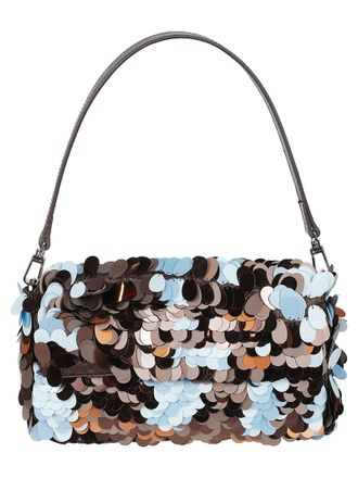 Staud Timmy Sequin Embellished Shoulder Bag