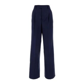 ARMARIUM Giorgia Pant - Dames - Wijde Broeken - Blauw - 2XS - Leer - Broeken