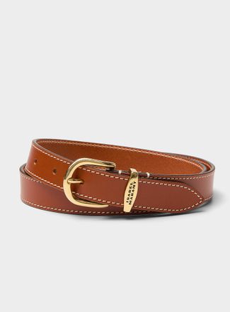 Isabel Marant Womens Zadd golden D buckle belt