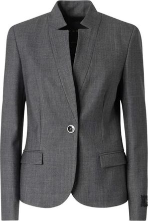 Pinko Pinko, Jassen, Dames, Grijs, XL, Wol, Kebab Jas