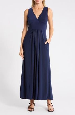 West K Sleeveless V-Neck Midi Dress in Navy at Nordstrom Rack, Size X-Small