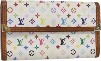 Louis Vuitton Pre-owned Wallets, female, Multicolor, Size: ONE SIZE Pre-owned Canvas Wallet