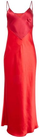 Fleur du Mal silk slip dress - Red
