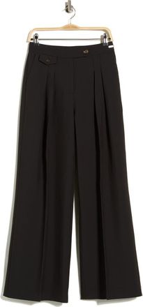 Barbour Francis High Waist Wide Leg Pants in Black at Nordstrom Rack, Size 14 Us / 18 Uk