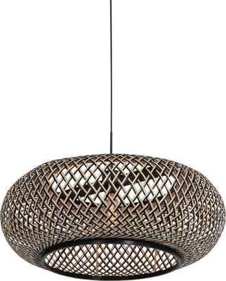 Steinhauer Mexlite - L&aacute;mpara Colgante - Haloswap - Natural Negro - Bamb&uacute;