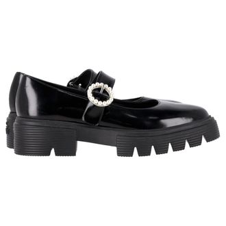 Stuart Weitzman Nolita Platform Mary Janes in Black Patent Leather