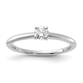 Diamond2Deal 14k Gold Lab Grown Diamond Engagement Ring 1/4Ct Clarity- VS Color- D-E