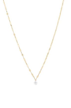 Lana Jewelry 14K Gold Quarter Carat Floating Diamond Pendant Necklace in 14K Yellow Gold at Nordstrom, Size 16