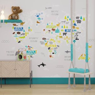 Superfresco Easy The Explorer Multi Print To Order 3m x 2.8m Mural in Grey
