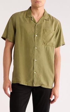 Barbour Archer Relaxed Cotton Seersucker Camp Shirt in Burnt Olive at Nordstrom Rack, Size Xx-Large