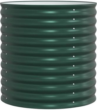 vidaXL Garden Raised Bed Green 80 x 80 x 81 cm Steel Vidaxl