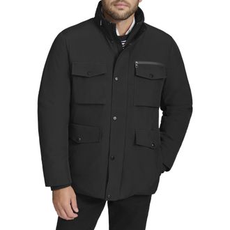 Calvin Klein Mens Everyday Essential Water Resistant Jacket Windbreaker Jacket, black, L