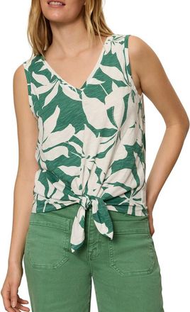 Sanctuary Floral Print Cotton Blend Tank in Green Inked Impressions at Nordstrom, Size X-Small