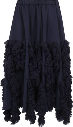 Comme Des Gar&ccedil;ons Midi Skirt Polyester Broad Thick