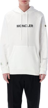 Moncler White Logo Hoodie