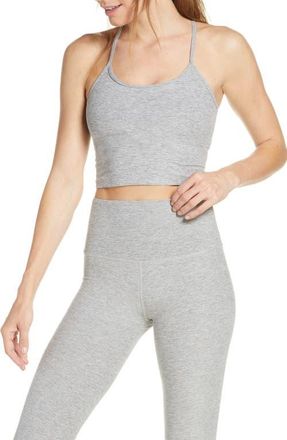 Beyond Yoga Space Dye Crop Tank in Silver Mist at Nordstrom, Size Xx-Large