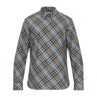 Burberry Casual Shirts, male, Gray, Size: XL Robert Shirt