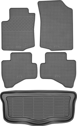 OEM Toyota Aygo Ii Hatchback De 2014 (juego) - Alfombrillas De Goma Para Coche + Alfombrilla Para Maletero