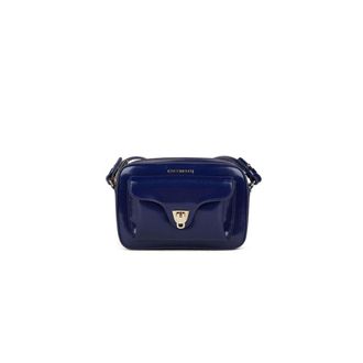Coccinelle Beat Shiny Cal Handbag - female - Coccinelle - Cross Body Bags - Blue - ONE SIZE - Bags