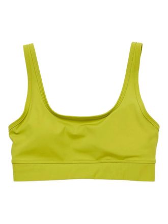 Unna logo-print bra - Green
