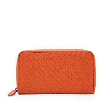 Bottega Veneta Bottega Veneta Leren Portemonnee Intrecciato