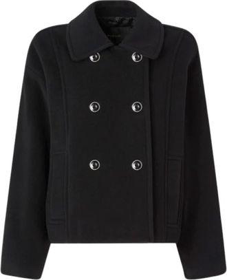 Pinko Pinko - Jassen - Dames - Mantel - Zwart - S - Jassen