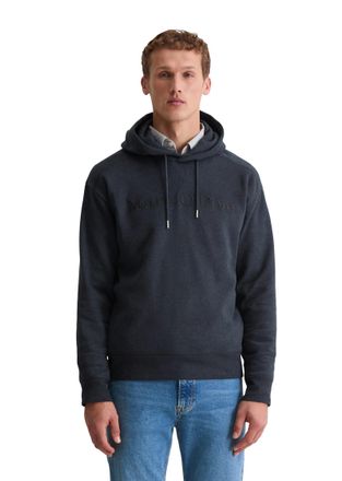 Marc O'Polo Hoodie MARC OPOLO relaxed fit aus weicher Bio-Baumwolle, Herren, Gr. XXL, schwarz navy, Sweatware, Obermaterial: 100% Baumwolle, relaxed fit normal, R