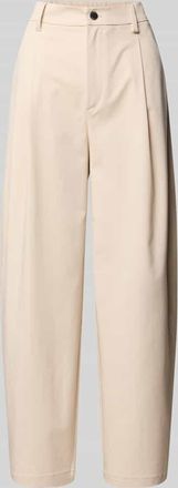 s.Oliver Red Label Relaxed Fit Hose aus Twill in Beige, Gr&ouml;&szlig;e 34