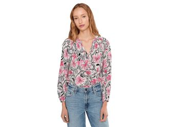 Lilly Pulitzer Elsa Top Womens Blouse Coconut : XXS, Silk