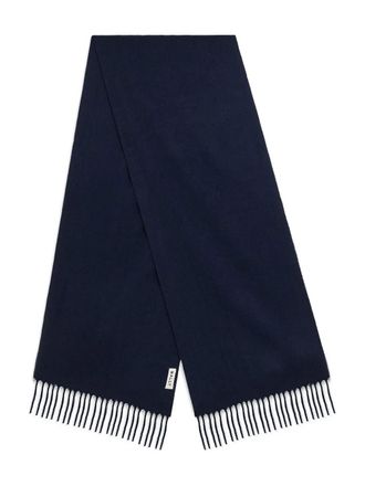 Bally Sciarpa con frange - Blu