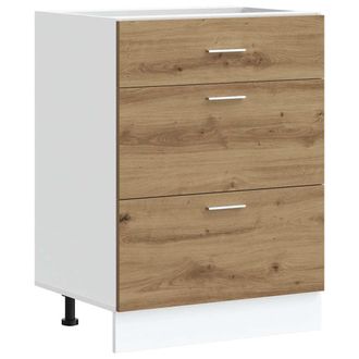 vidaXL Base Da Cucina lyon Rovere Artigianale Legno Multistrato - Vidaxl