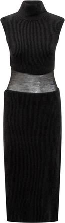 Sportmax Midi Kleedjes - Dames - Kleedjes - Zwart - XL - Kleedjes