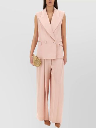Nina Ricci sleeveless jacket with double-breasted button detailing