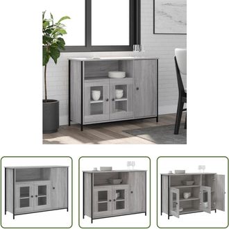 vidaXL Vidaxl Aparador Madera De Ingenier&iacute;a Gris Sonoma 100x35x75 Cm