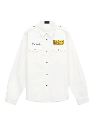Rta Lionel embroidered shirt - men - Cotton - M - White