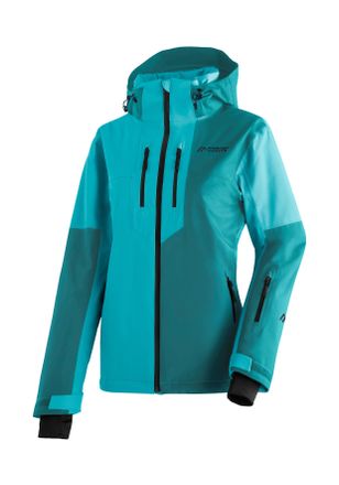 Maier Sports Skijacke MAIER SPORTS Manzaneda, Damen, Gr. 38, blau (t&uuml;rkis), 100% Polyester, Rundhals, Jacken Skijacke, Damen Winterjacke, wind- und wasserdicht, 4 
