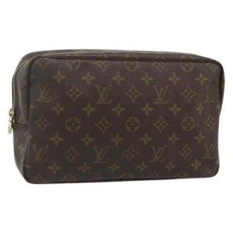 Louis Vuitton Pre-owned Clutches, female, Brown, Size: ONE SIZE Pre-owned Monogram Canvas Clutch