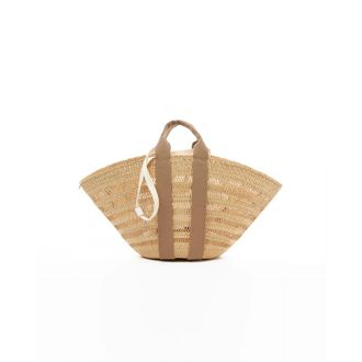 Muu&ntilde; Tassen, Dames, Beige, ONE Size, Katoen, Maxi Sophie Lace