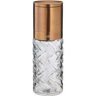 cilio Cristallo Glass & Stainless Steel Salt and Pepper Mill in Copper at Nordstrom