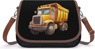 Generic Cute Garbage Truck Womens Crossbody Bag Fashion Shoulder Handbags Message Tote Bag with Adjustable Strap