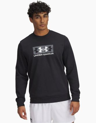 Under Armour Mens Rival Terry Quarter Zip Fleece - Black - Size: 42