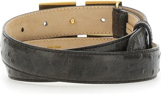Elisabetta Franchi Womens Belt, Brown Leather