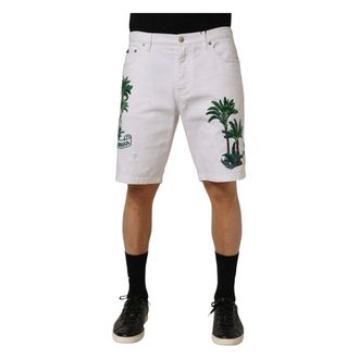 Dolce & Gabbana Korte Broeken, Heren, Wit, M, Shorts